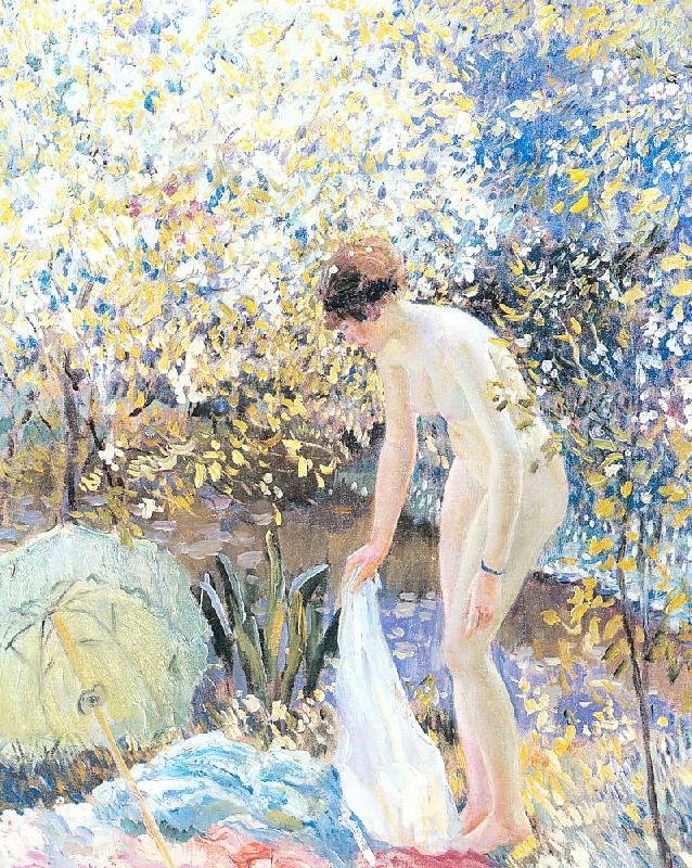 Frieseke, Frederick Carl Cherry Blossoms Germany oil painting art